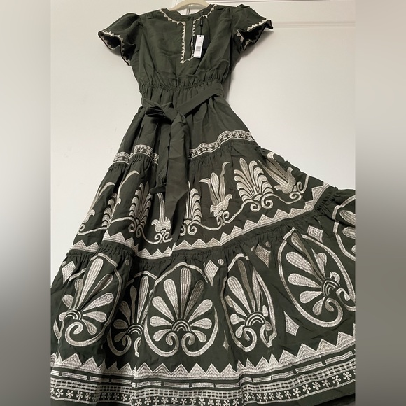 Tahari Dresses & Skirts - Elie Tahari Maxi Dress Women 6 Boho Embroidered Kalamata Fairy Belted Tiered NWT